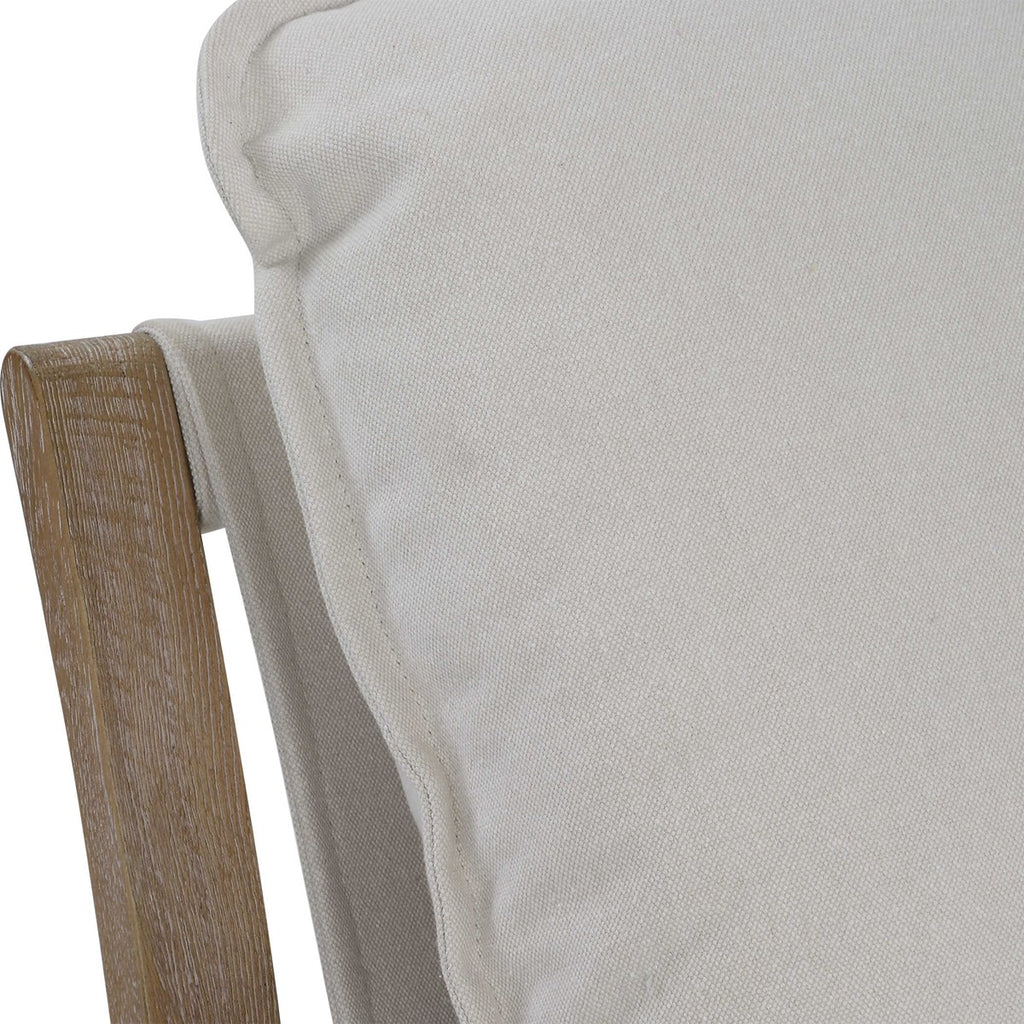 Melora Solid Oak Accent Chair - Bombay Mercantile