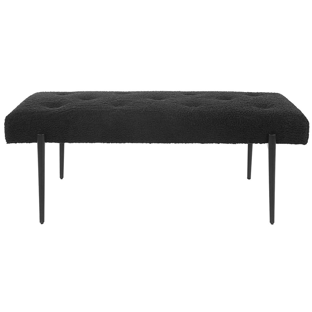 Olivier Modern Black Bench - Bombay Mercantile