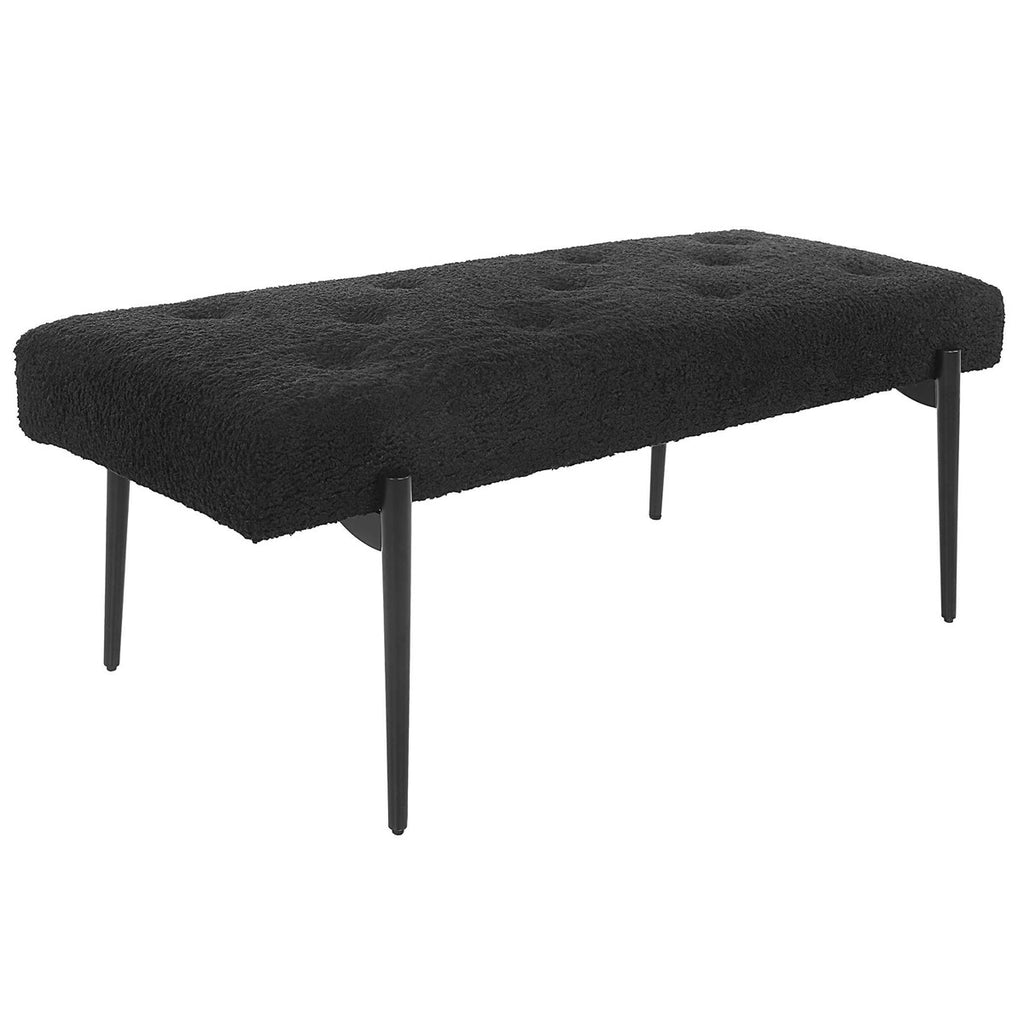 Olivier Modern Black Bench - Bombay Mercantile
