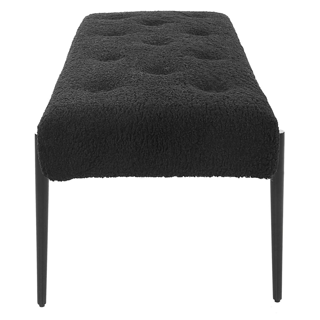 Olivier Modern Black Bench - Bombay Mercantile