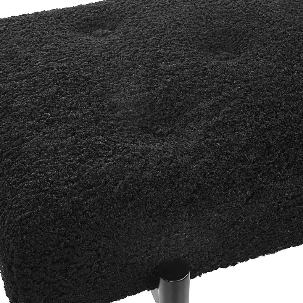 Olivier Modern Black Bench - Bombay Mercantile