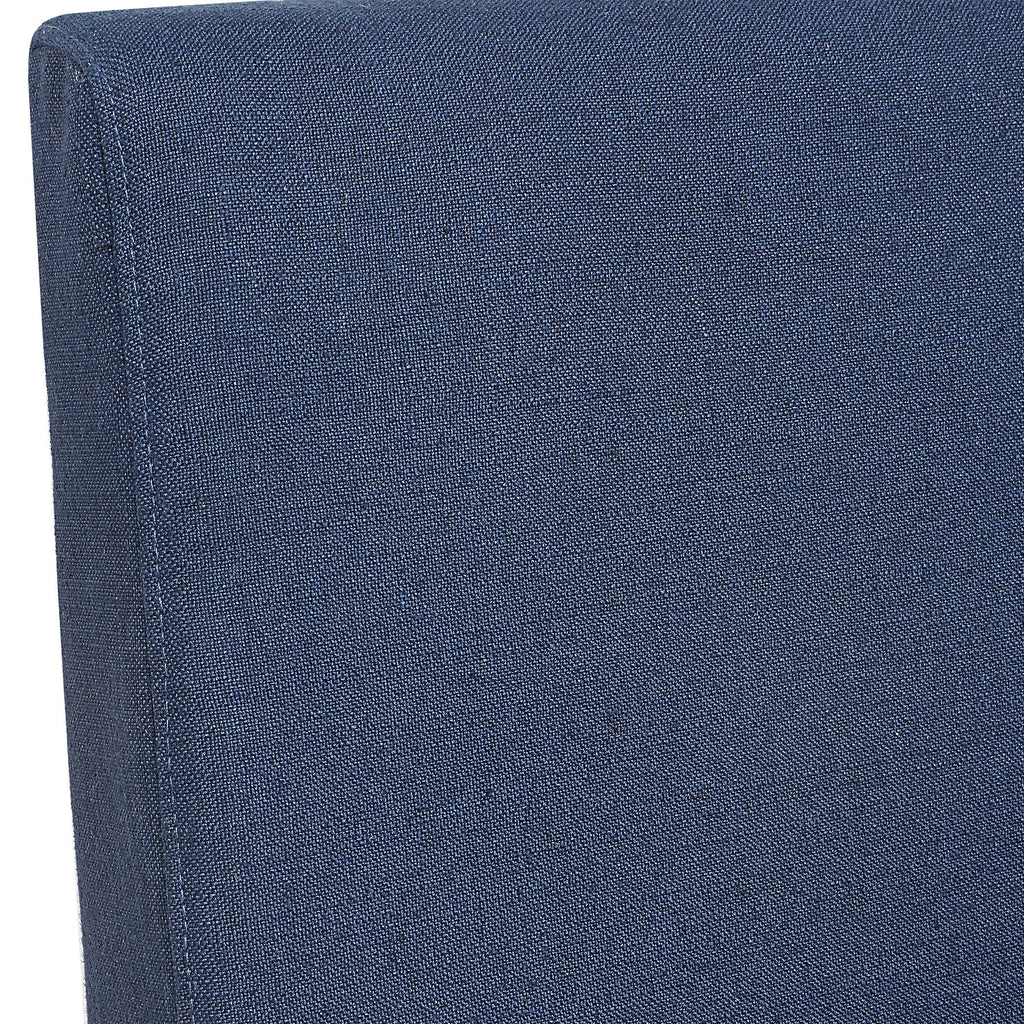 Coley Denim Armless Chair - Bombay Mercantile