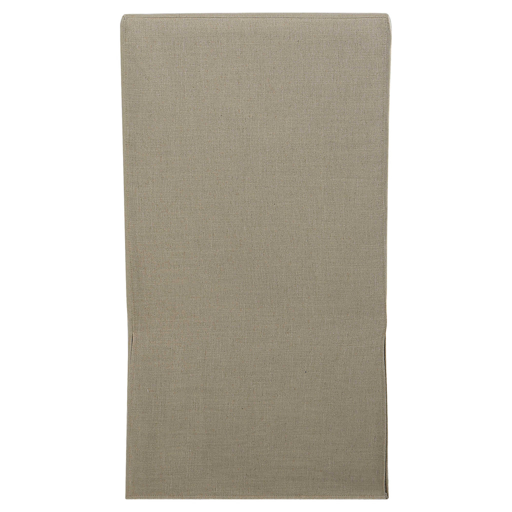 Coley Tan Armless Chair - Bombay Mercantile