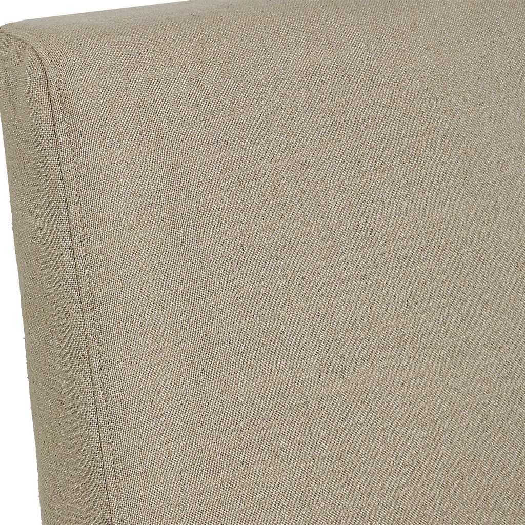 Coley Tan Armless Chair - Bombay Mercantile