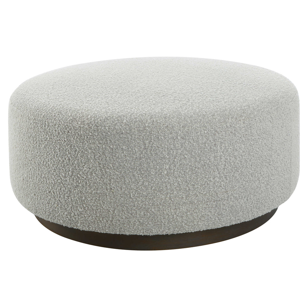 Avila Large Gray Ottoman / Coffee Table - Bombay Mercantile