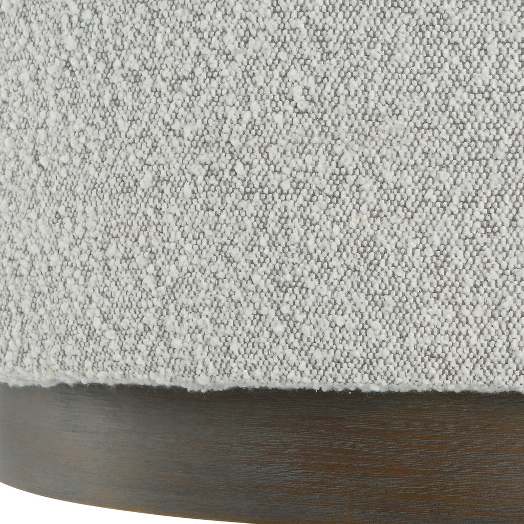 Avila Large Gray Ottoman / Coffee Table - Bombay Mercantile