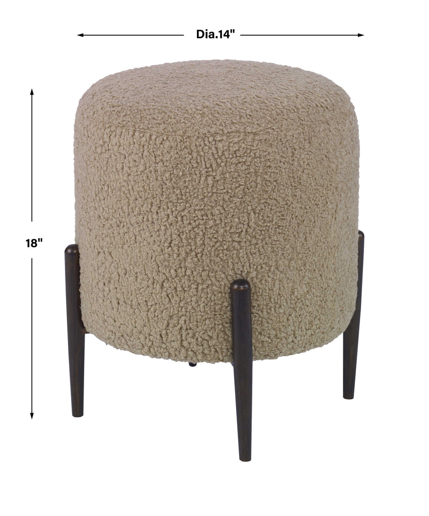 Avila Latte Ottoman - Bombay Mercantile