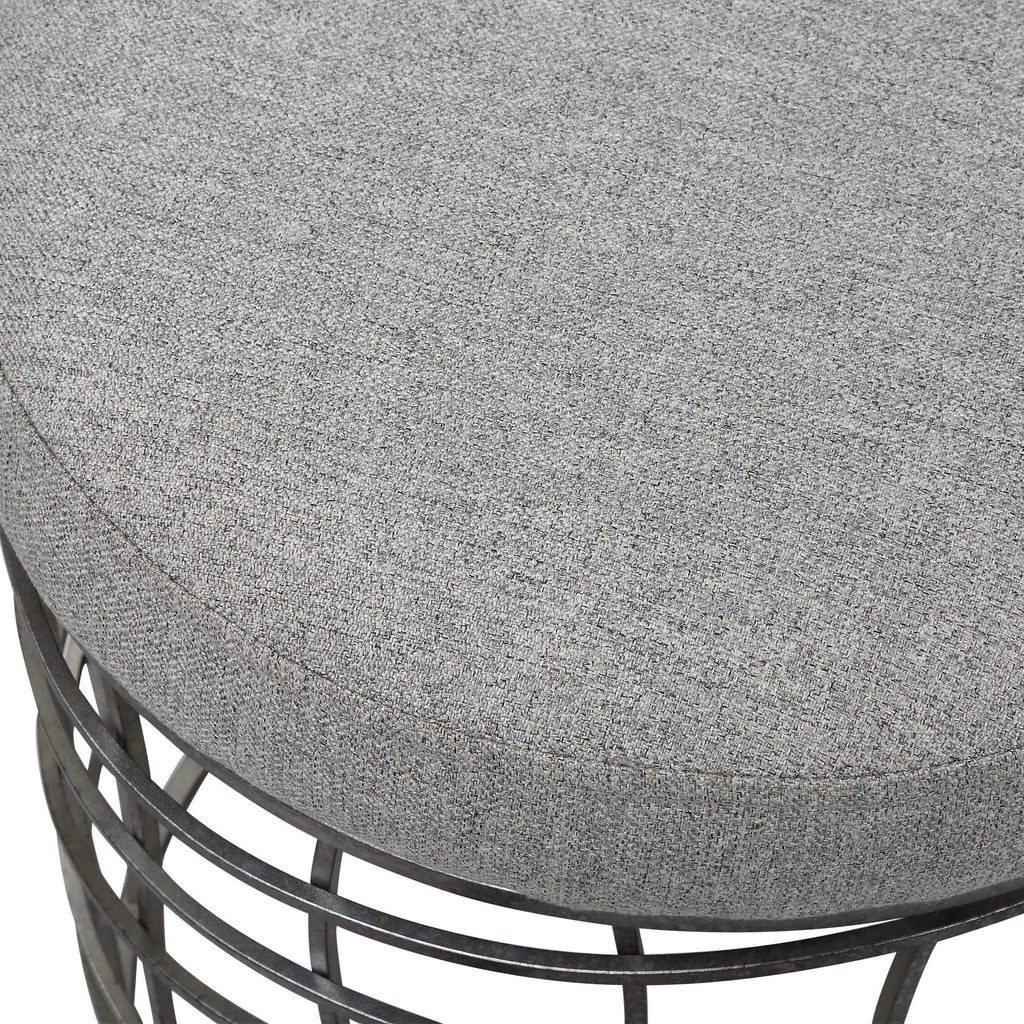 Carnival Iron Round Accent Stool - Bombay Mercantile