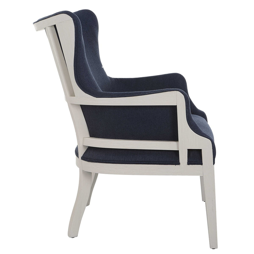 Gordonston Blue Fabric Accent Chair - Bombay Mercantile
