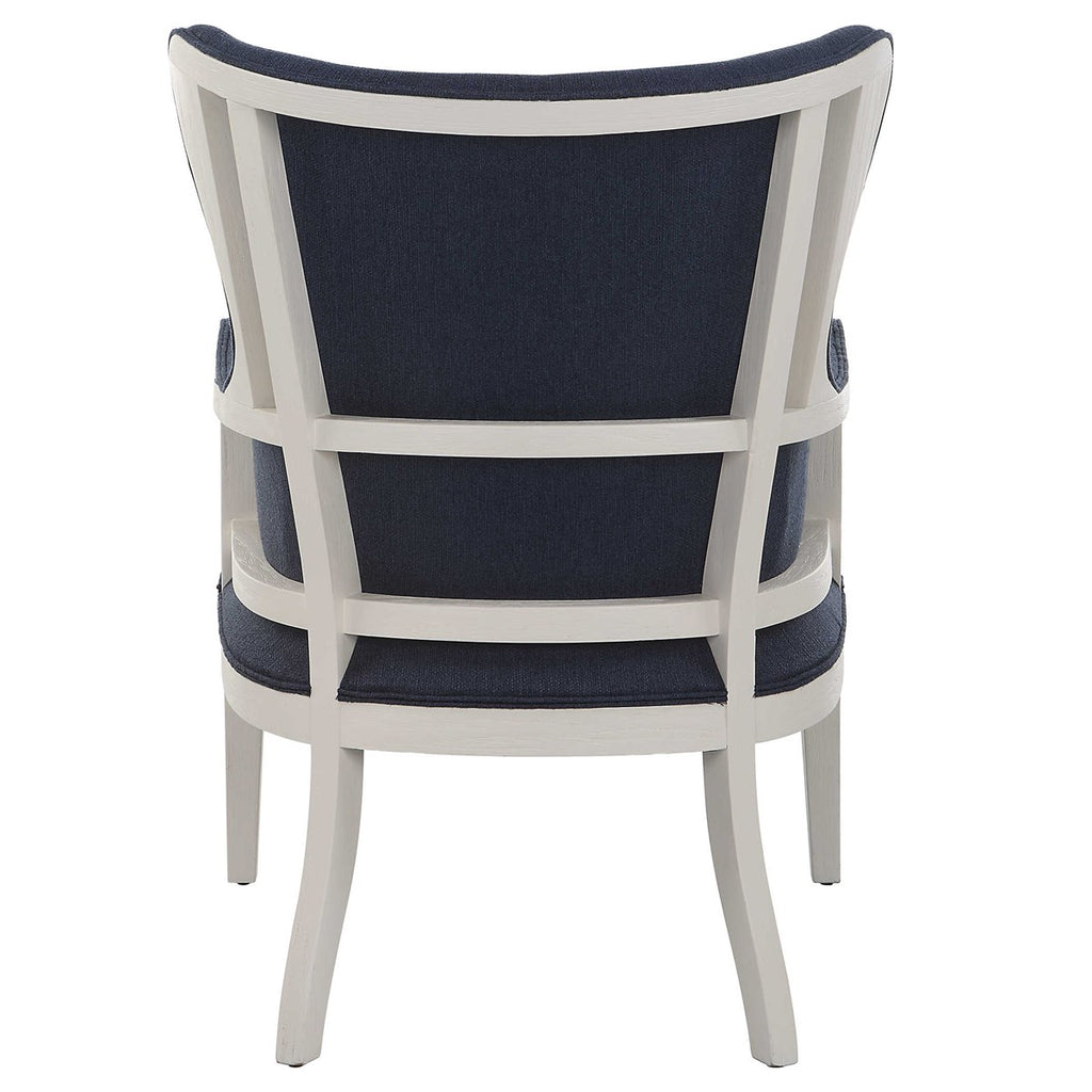 Gordonston Blue Fabric Accent Chair - Bombay Mercantile