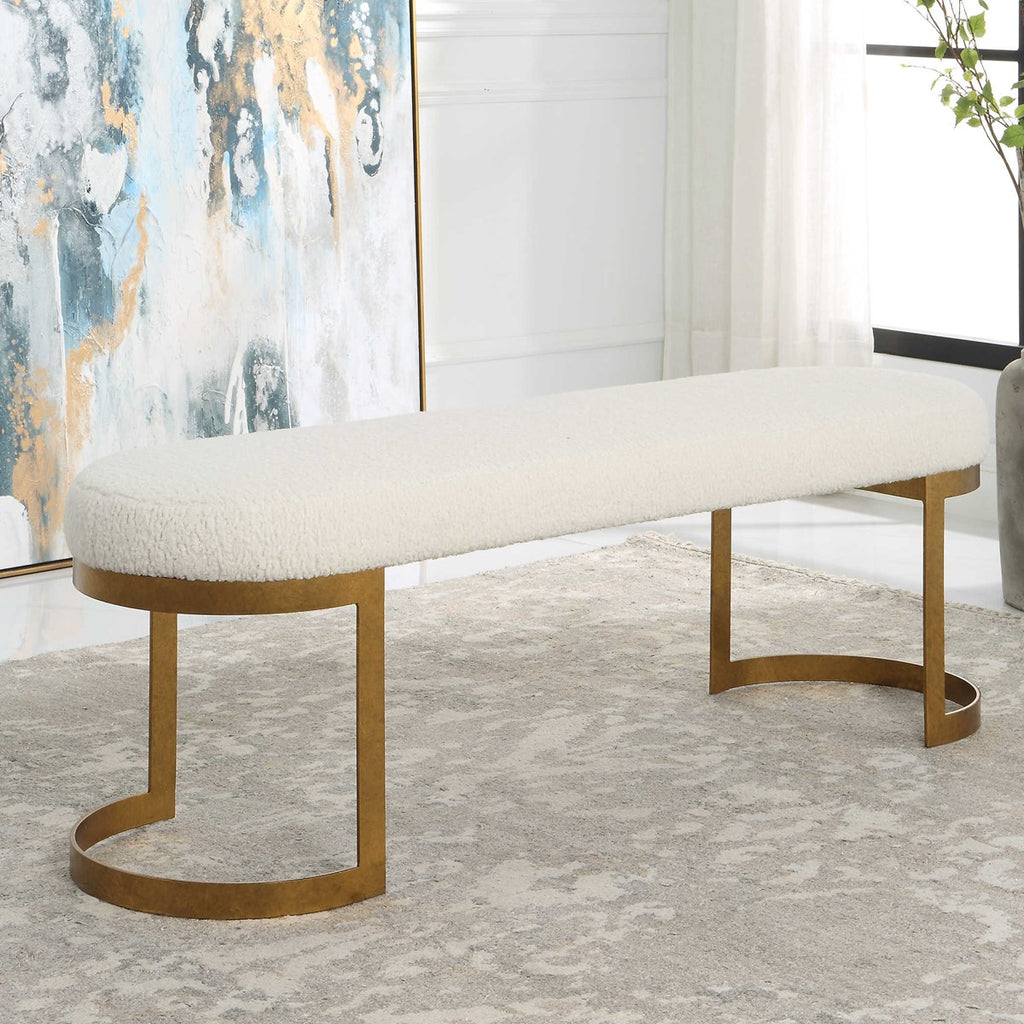 Infinity Gold Bench - Bombay Mercantile