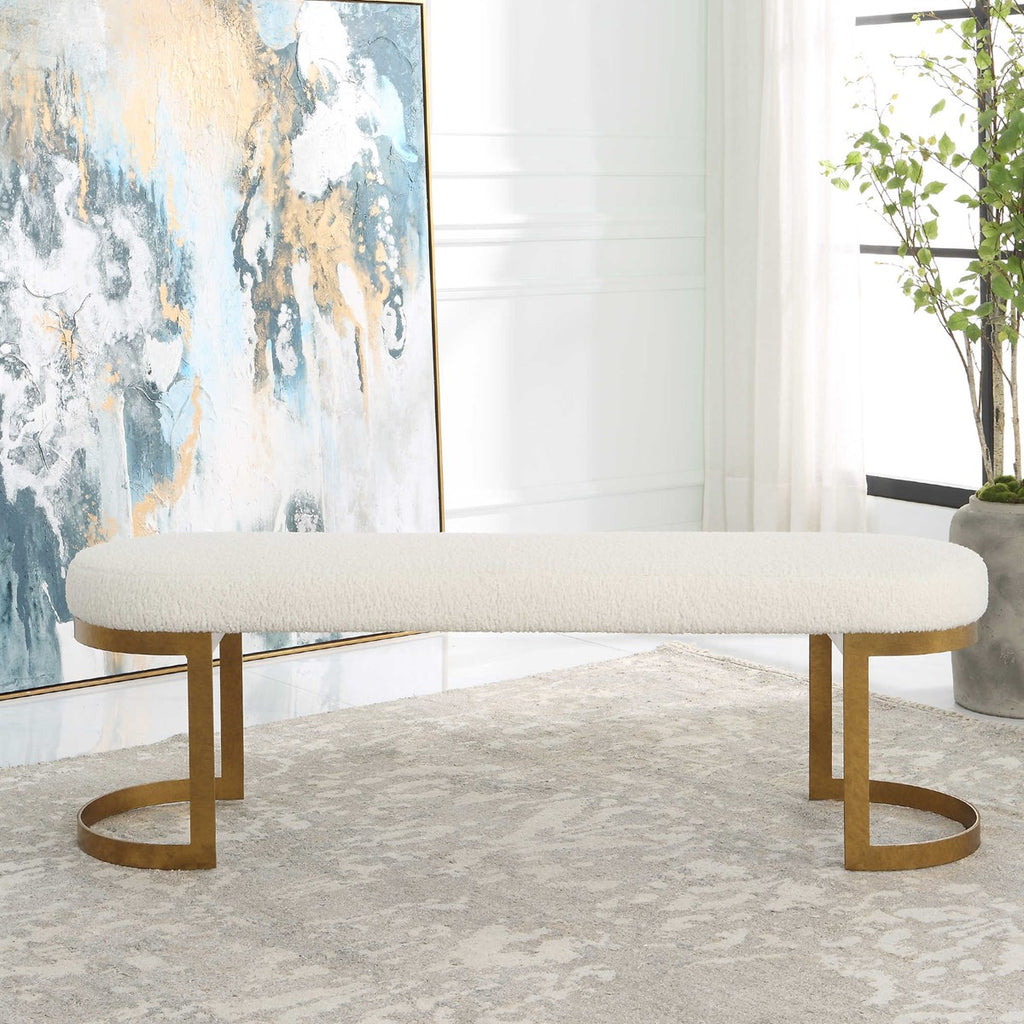 Infinity Gold Bench - Bombay Mercantile