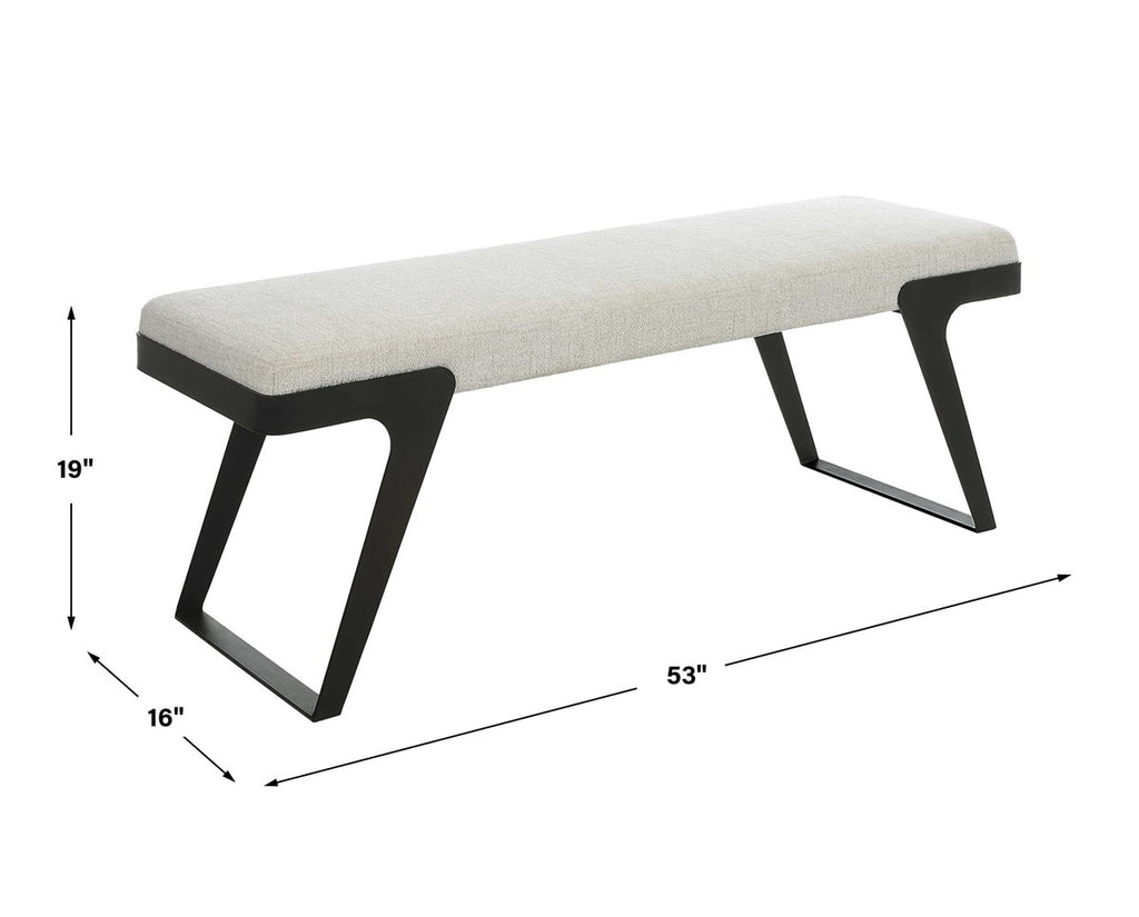 Hover Modern Bench - Bombay Mercantile