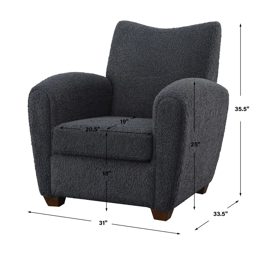 Teddy Slate Accent Chair - Bombay Mercantile