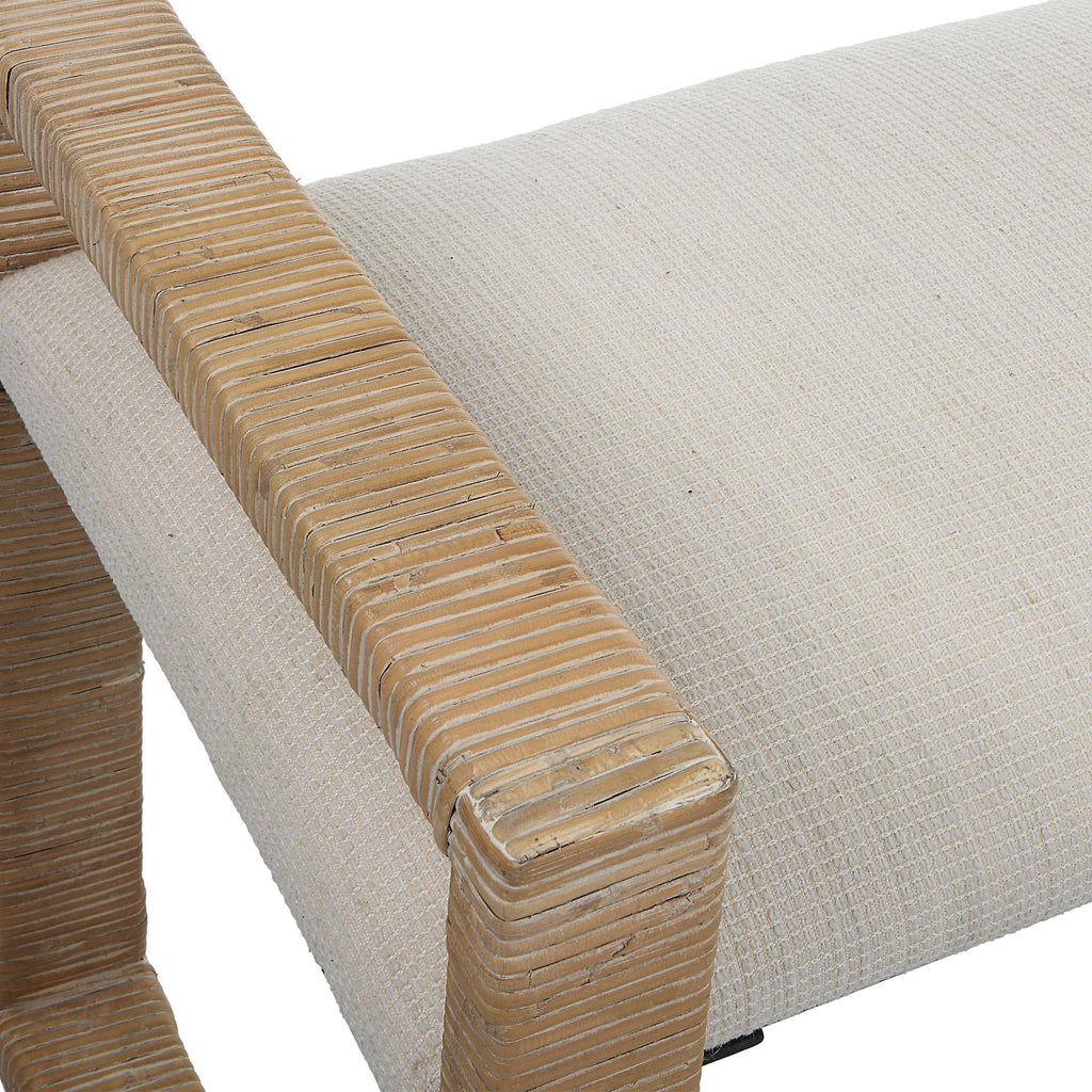 Areca Coastal Rattan Bench - Bombay Mercantile