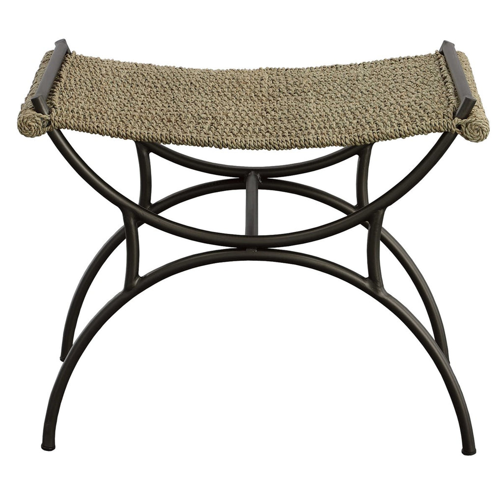 Playa Seagrass Small Bench - Bombay Mercantile