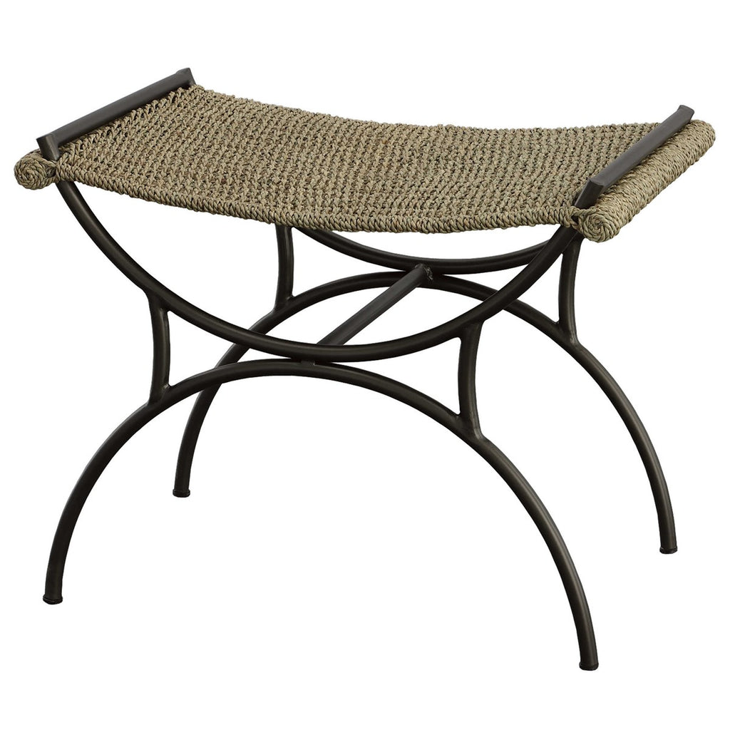 Playa Seagrass Small Bench - Bombay Mercantile