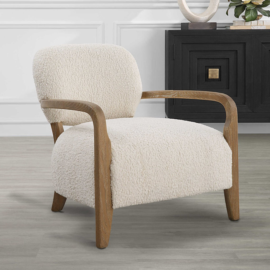 Telluride Natural Shearling Accent Chair - Bombay Mercantile