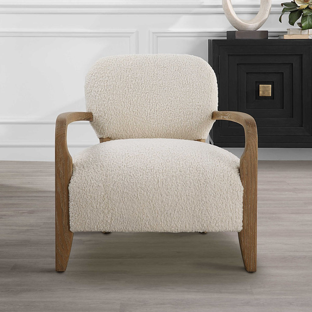 Telluride Natural Shearling Accent Chair - Bombay Mercantile