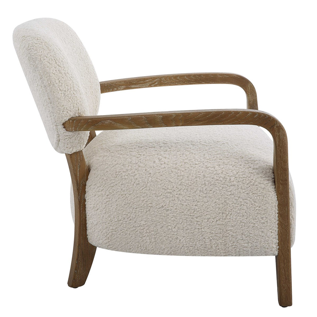 Telluride Natural Shearling Accent Chair - Bombay Mercantile