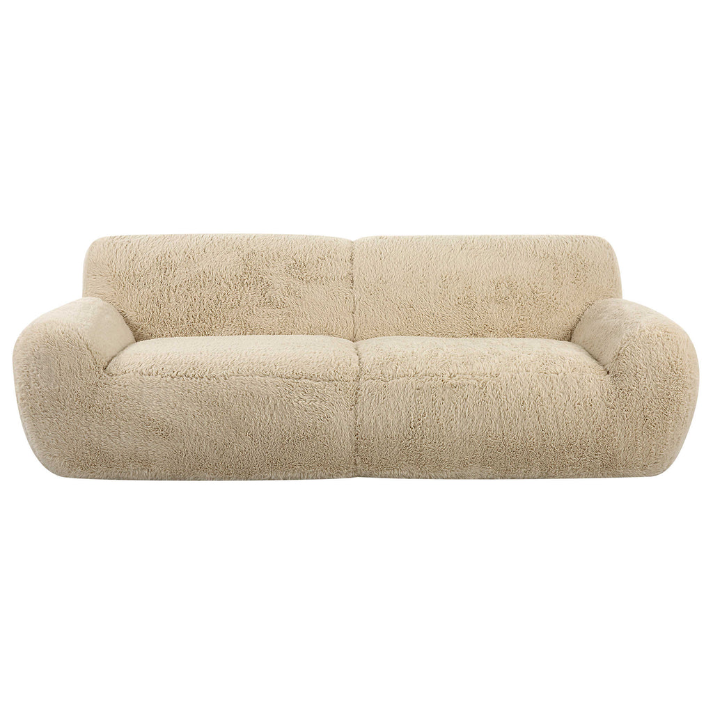 Abide Rounded Sheepskin Sofa - Bombay Mercantile