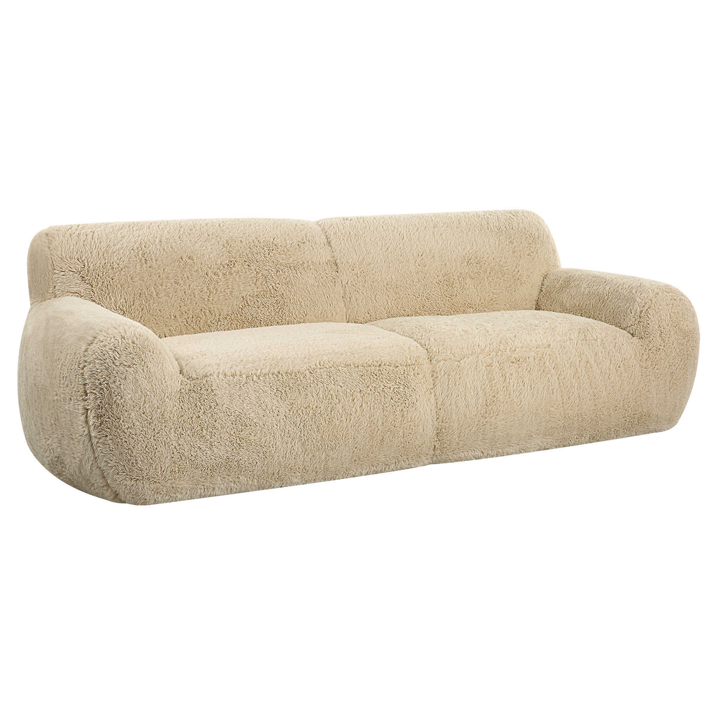 Abide Rounded Sheepskin Sofa - Bombay Mercantile