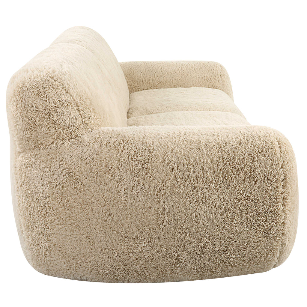 Abide Rounded Sheepskin Sofa - Bombay Mercantile