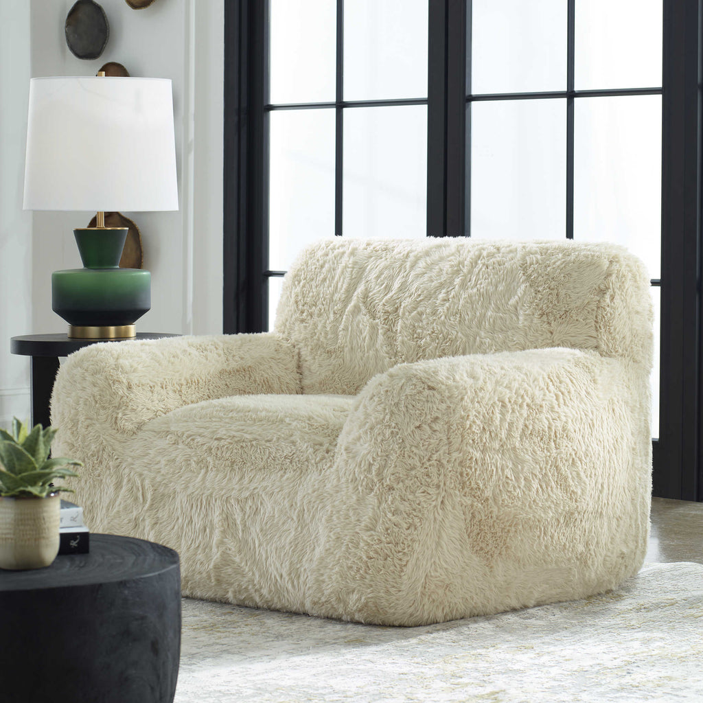 Abide Sheepskin Accent Chair - Bombay Mercantile