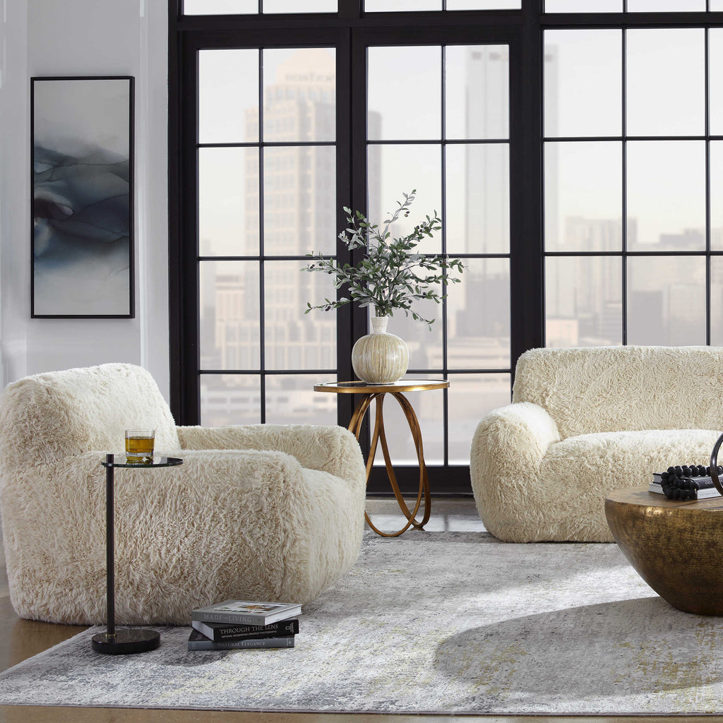 Abide Sheepskin Accent Chair - Bombay Mercantile