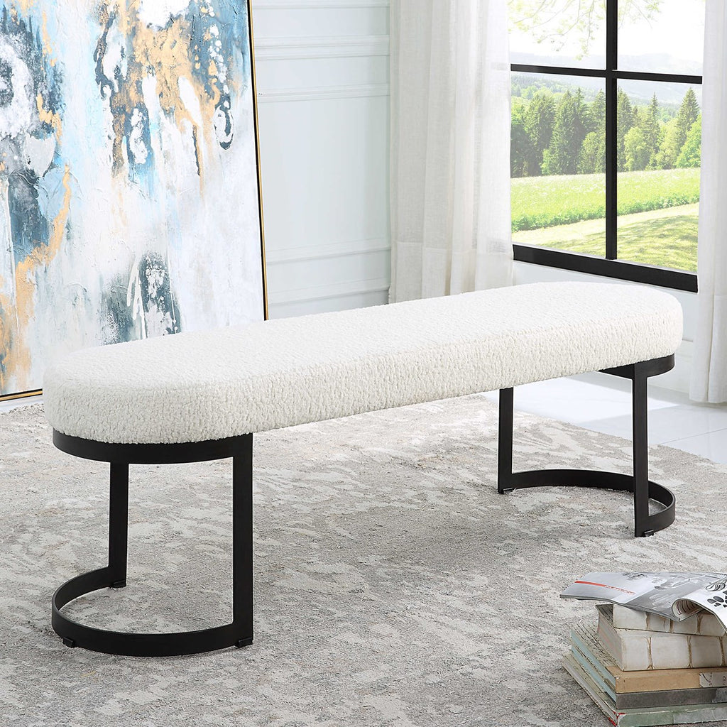 Infinity Black Bench - Bombay Mercantile