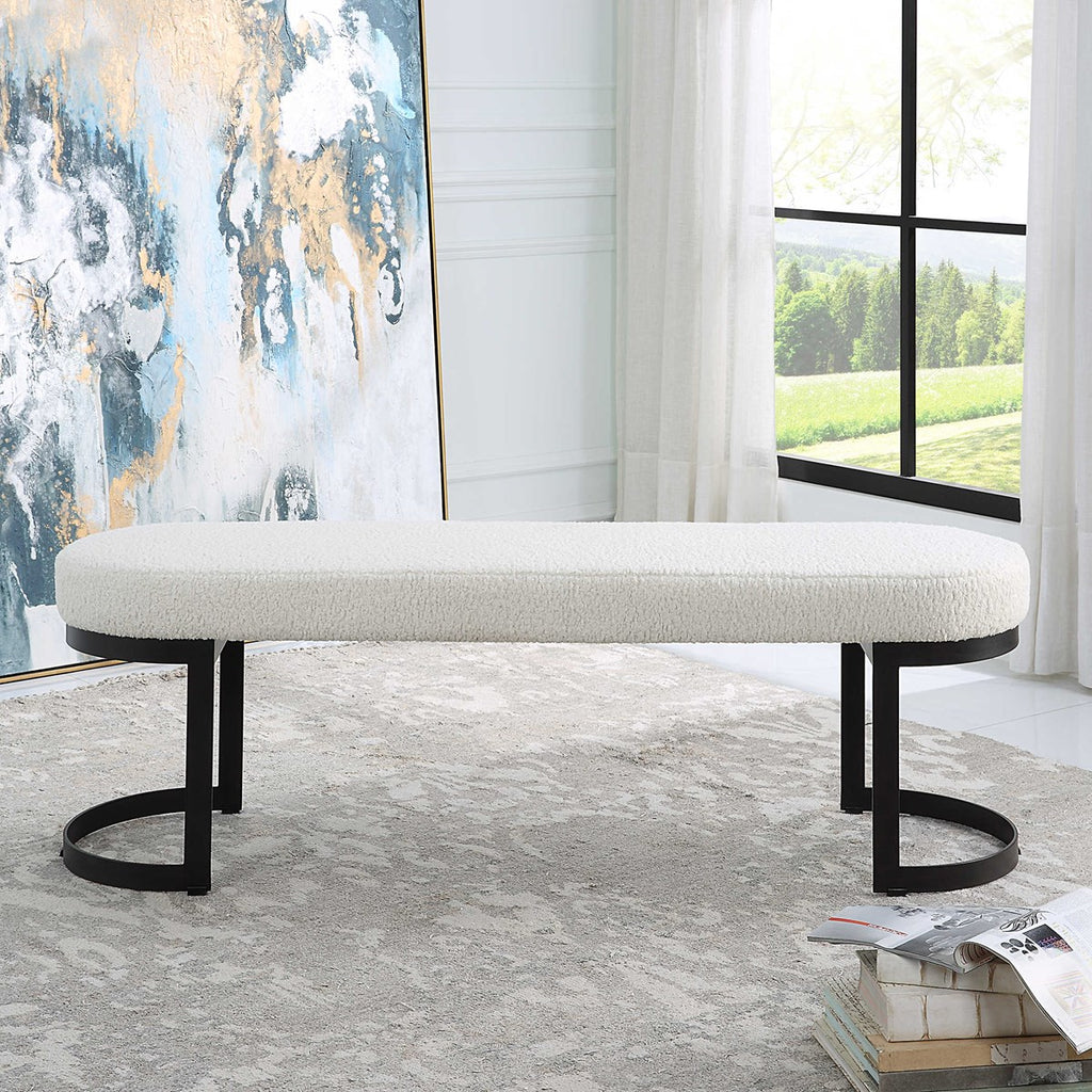Infinity Black Bench - Bombay Mercantile