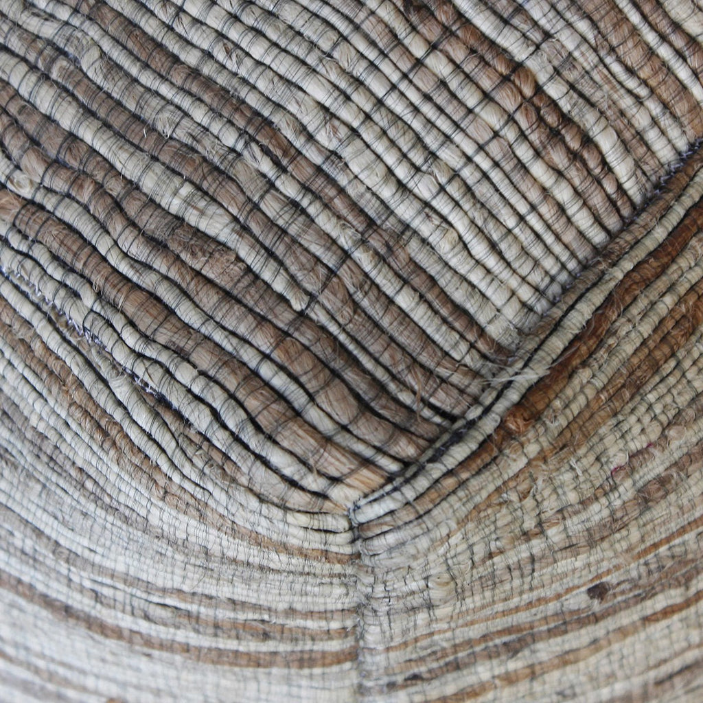 Shiro Beige Pouf - Bombay Mercantile