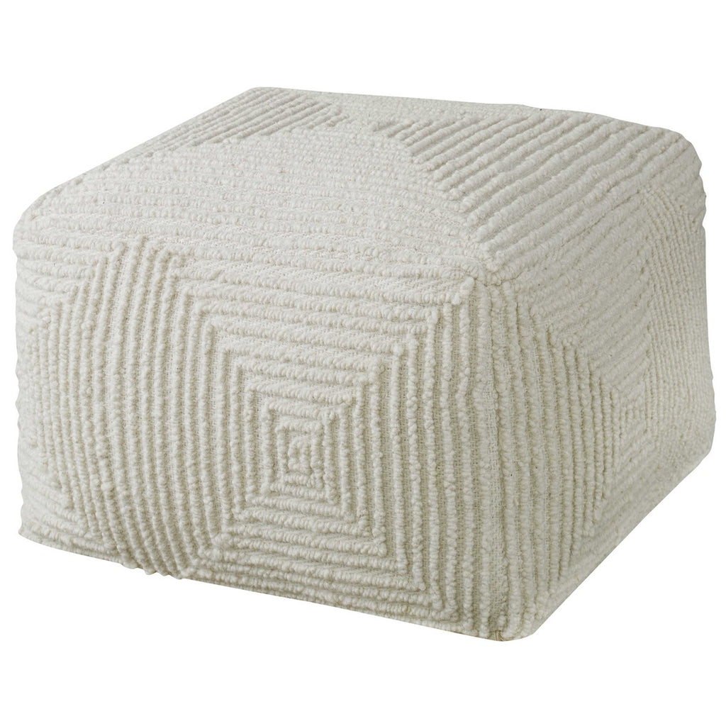 Sovanna Geometric Pouf - Bombay Mercantile