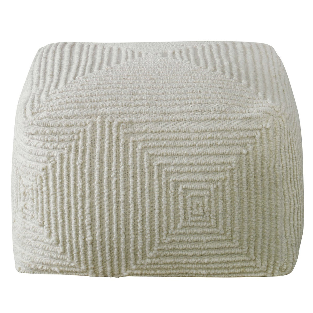 Sovanna Geometric Pouf - Bombay Mercantile