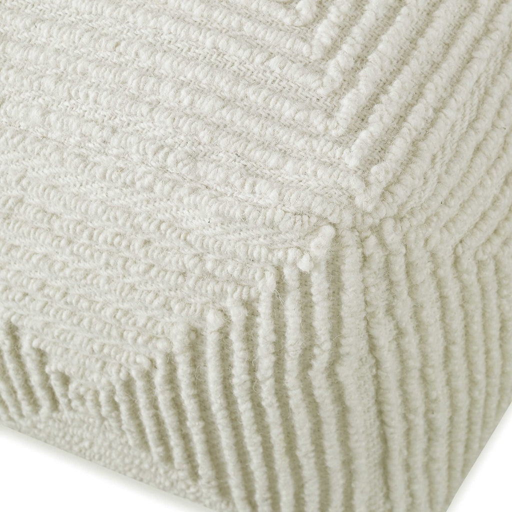 Sovanna Geometric Pouf - Bombay Mercantile