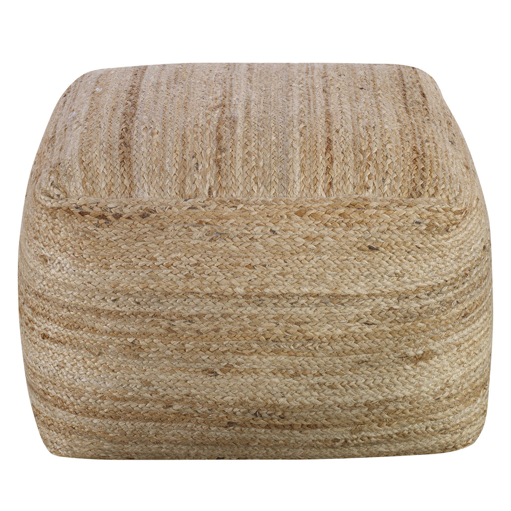 Camden Braided Hemp Pouf - Bombay Mercantile