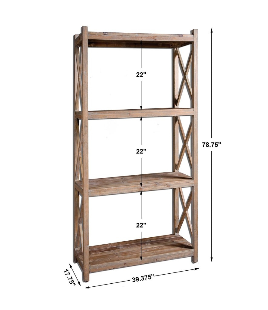 Stratford Reclaimed Wood Etagere - Bombay Mercantile