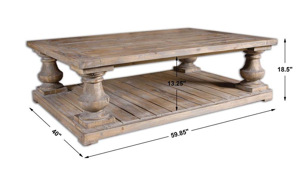 Stratford Rustic Cocktail Table - Bombay Mercantile