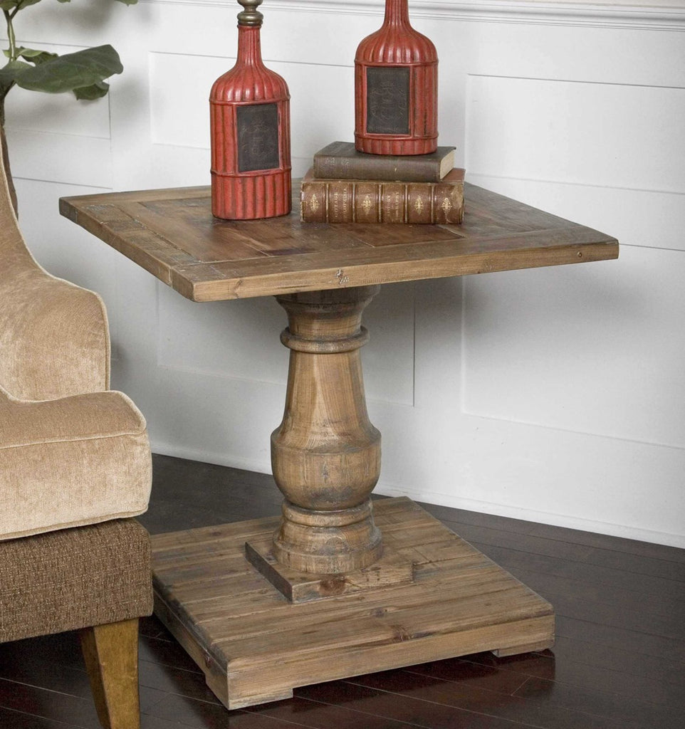 Stratford Pedestal End Table - Bombay Mercantile