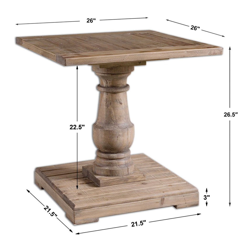 Stratford Pedestal End Table - Bombay Mercantile