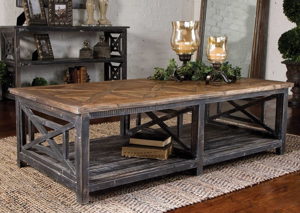 Spiro Reclaimed Wood Cocktail Table - Bombay Mercantile