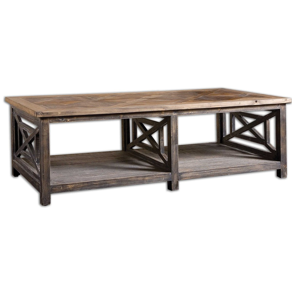 Spiro Reclaimed Wood Cocktail Table - Bombay Mercantile