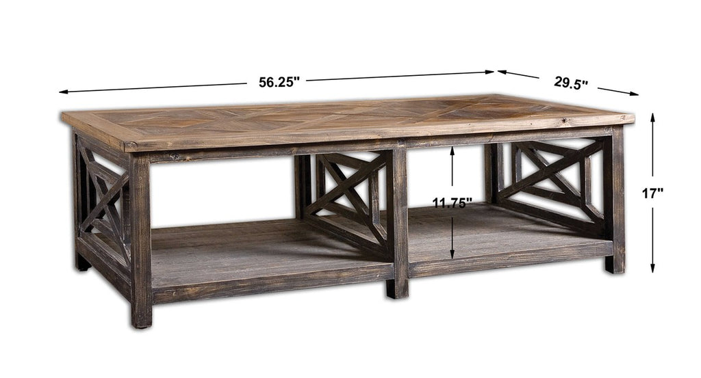 Spiro Reclaimed Wood Cocktail Table - Bombay Mercantile