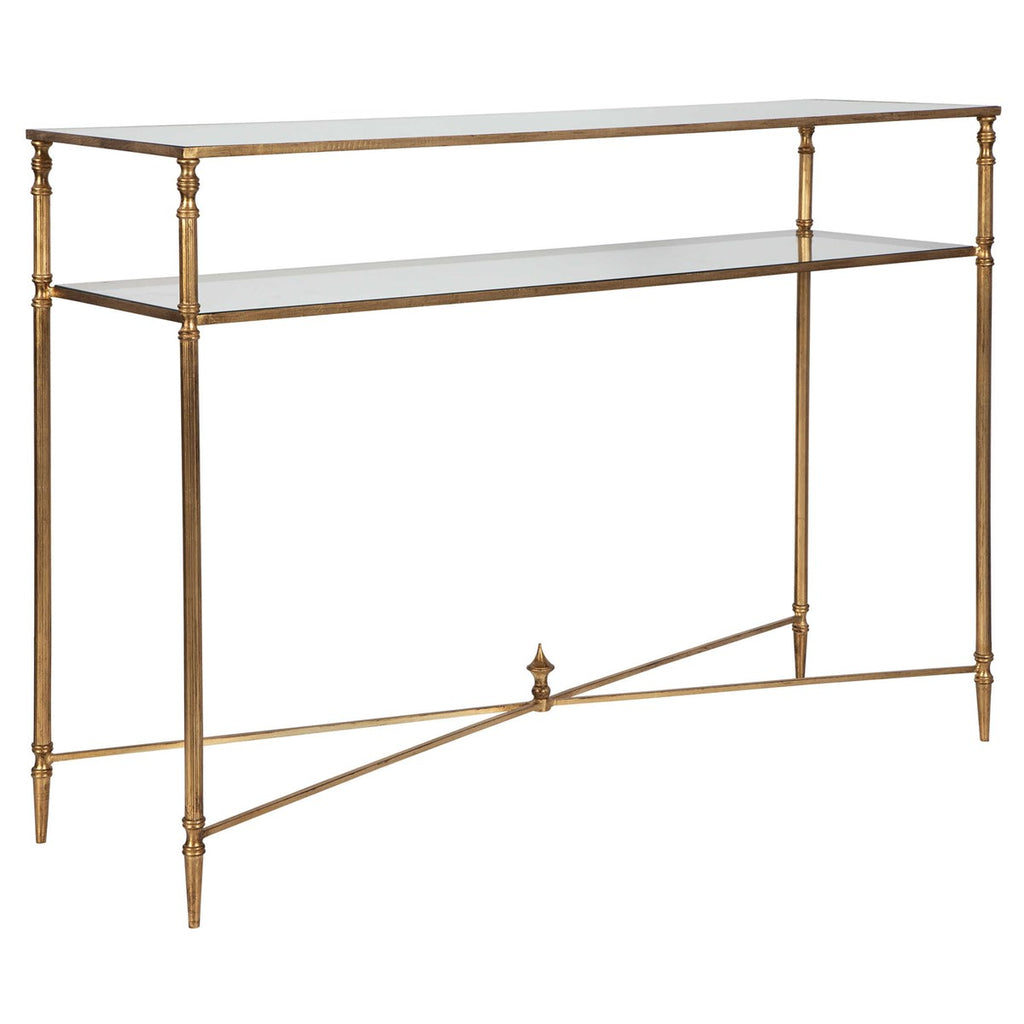Henzler Mirrored Glass Console Table - Bombay Mercantile