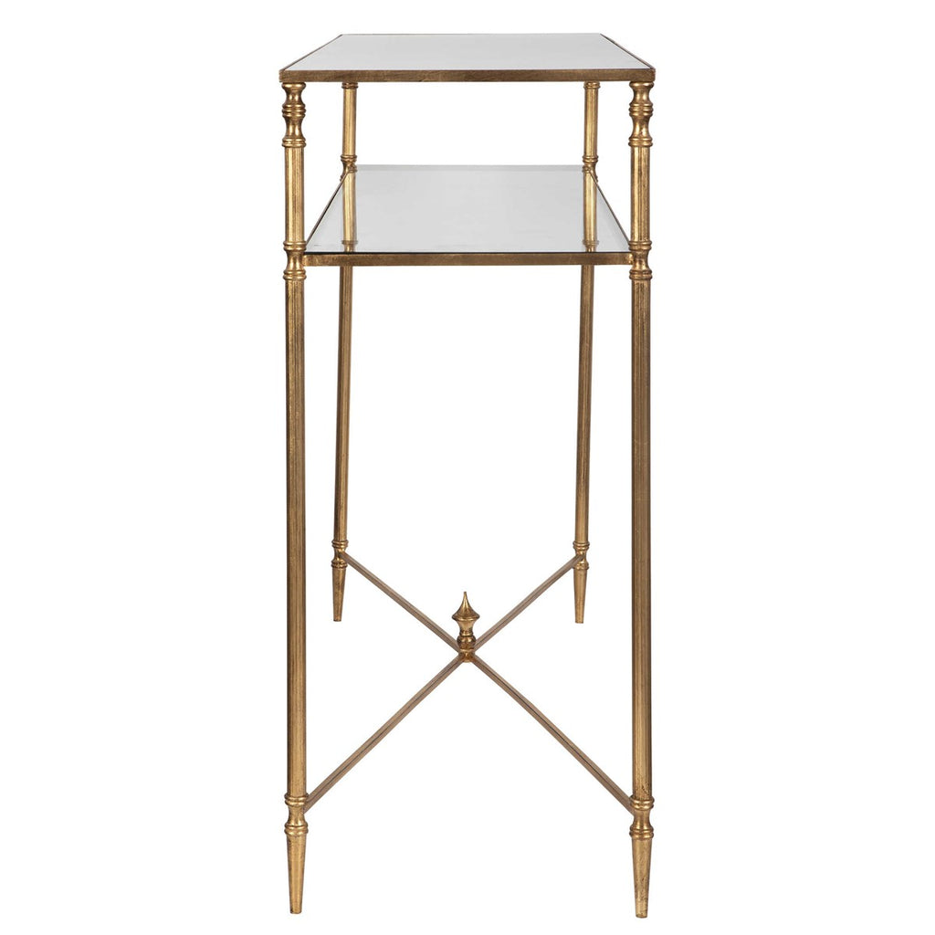 Henzler Mirrored Glass Console Table - Bombay Mercantile