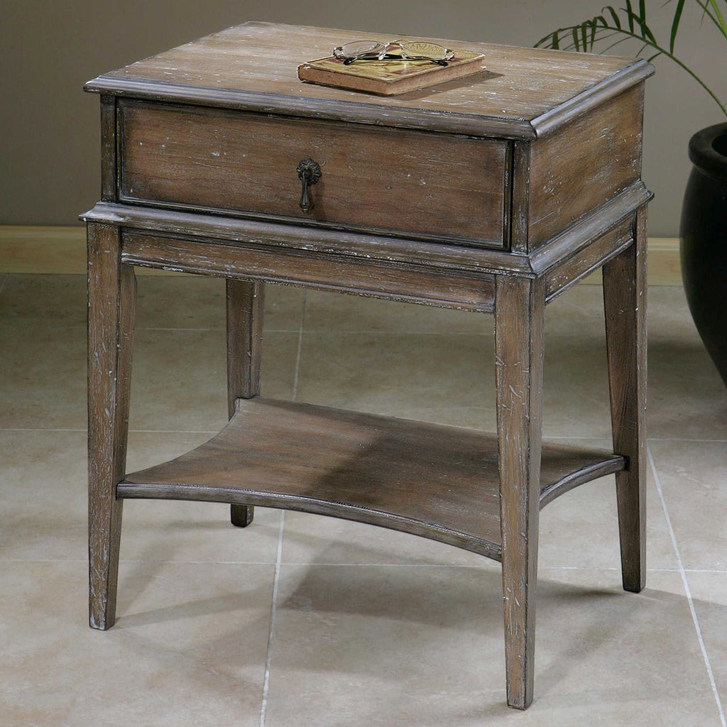 Hanford Weathered Side Table - Bombay Mercantile