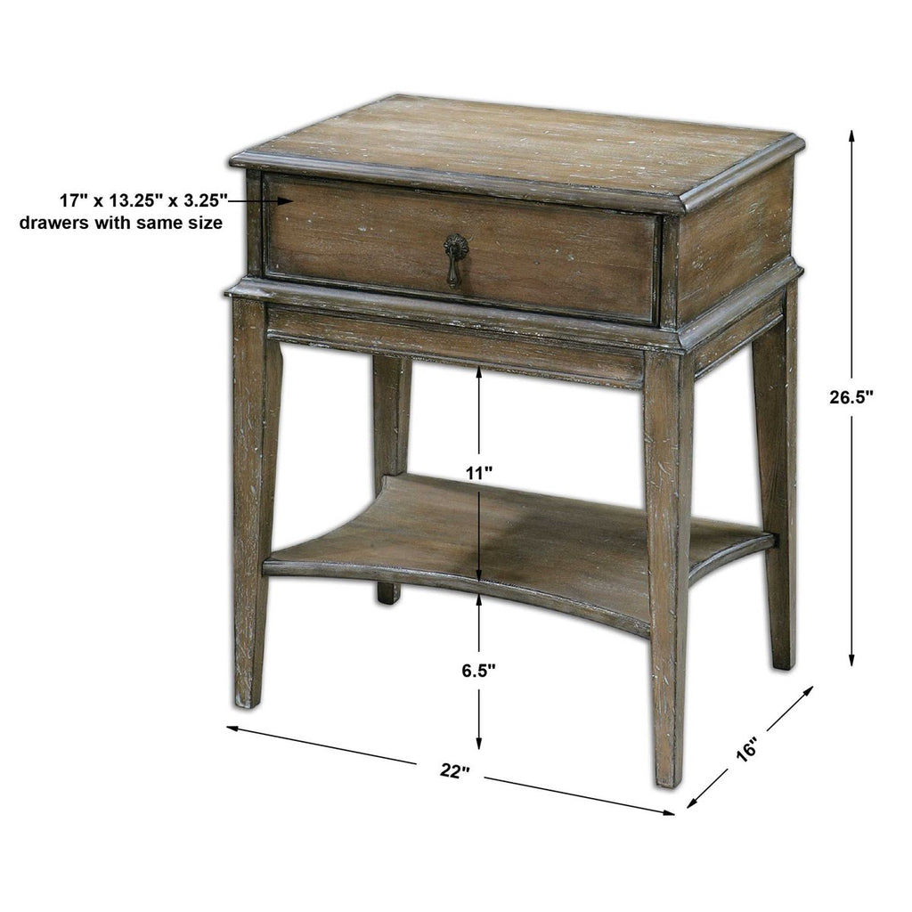 Hanford Weathered Side Table - Bombay Mercantile