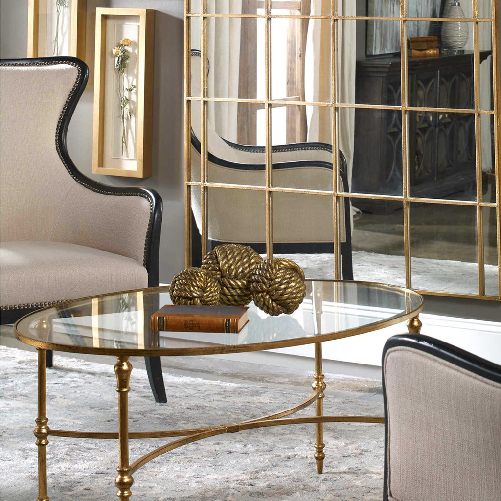 Vitya Glass Coffee Table - Bombay Mercantile