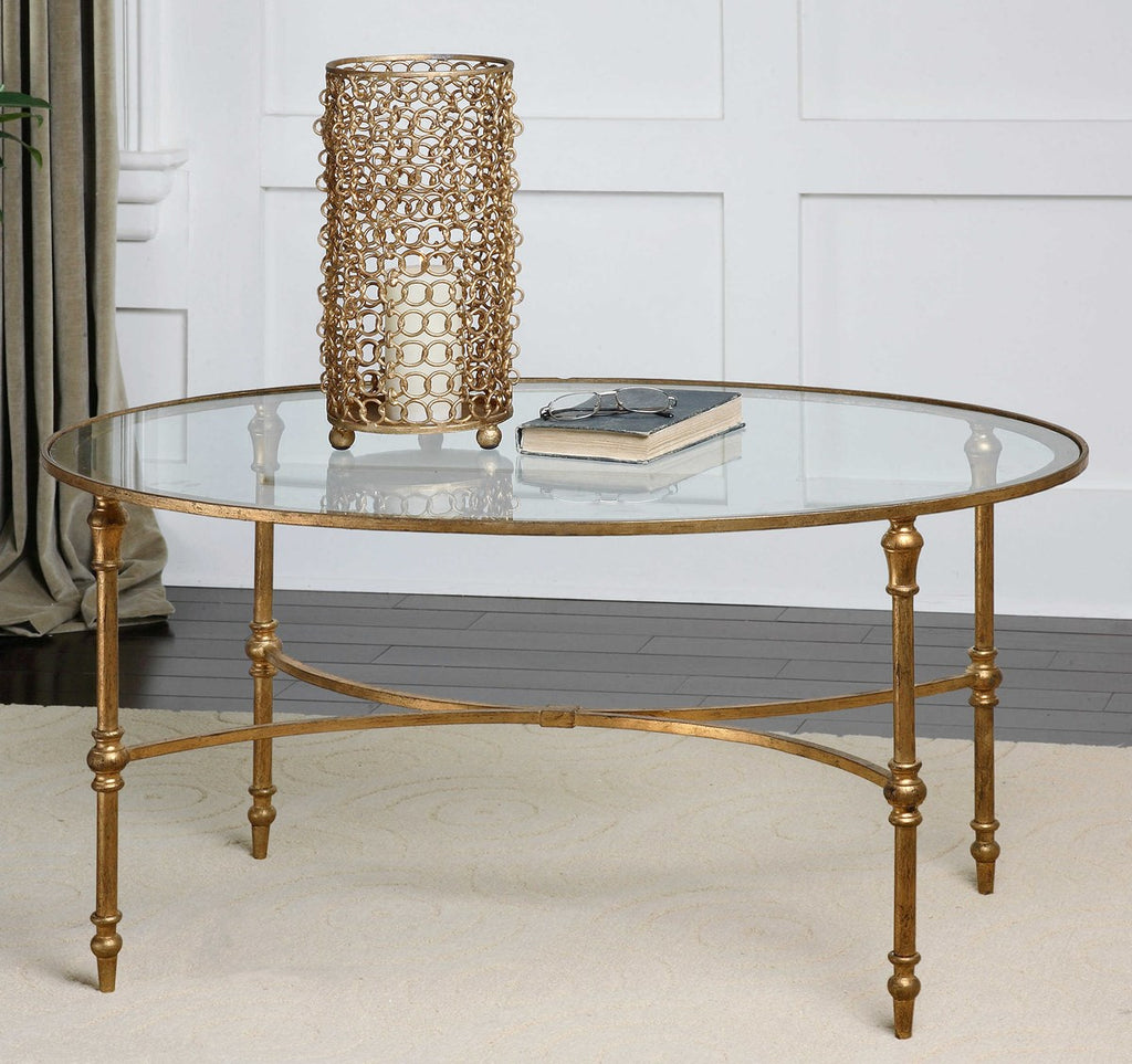Vitya Glass Coffee Table - Bombay Mercantile