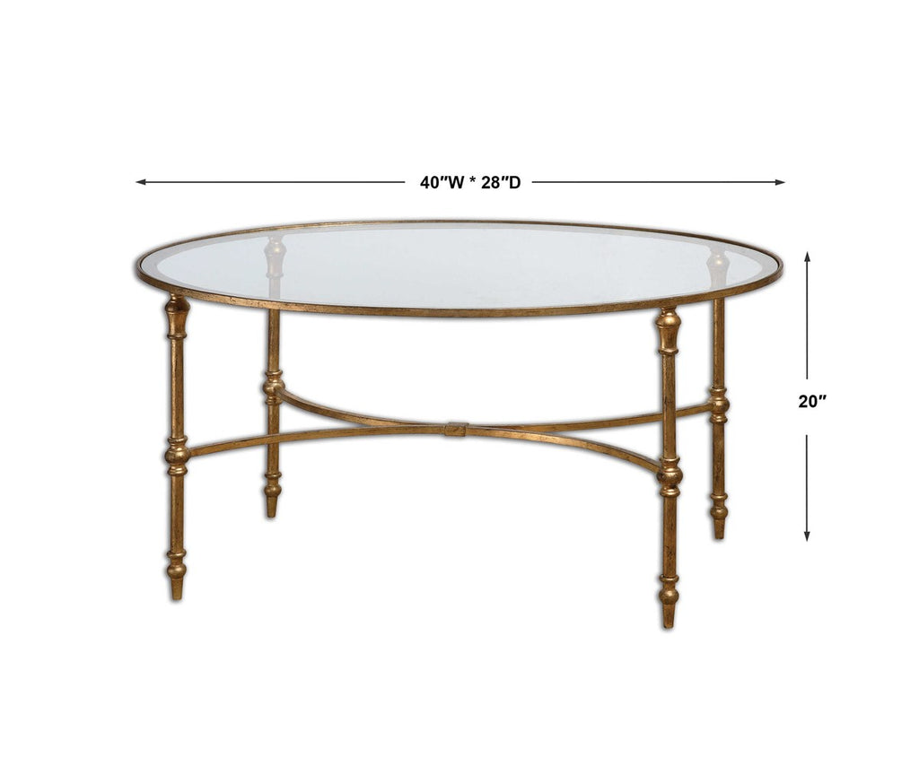 Vitya Glass Coffee Table - Bombay Mercantile